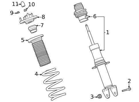 Shocks & Components for 2021 Chevrolet Corvette #1