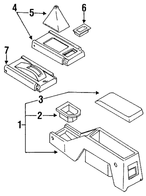 Console for 1995 Toyota Pickup #0
