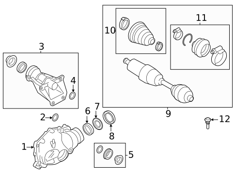 Carrier & Front Axles for 2015 BMW 328i #6