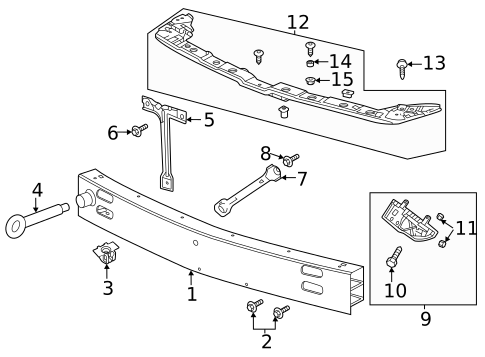 Bumper & Components - Front for 2024 Cadillac CT5 #0