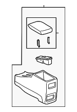 5891033090G0 - Body: Rear Console for Toyota: Camry Image