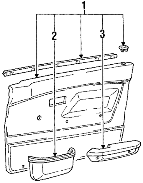 Interior Trim - Front Door for 1986 Dodge Colt #0