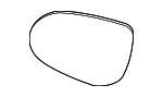 87611T6230 - Body: Mirror Glass for Hyundai Image image