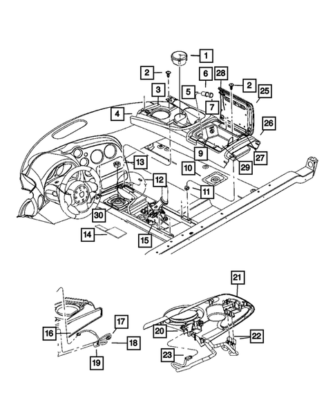 Consoles for 2008 Dodge Viper #0