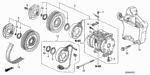 38800RCAA01RM - Body/Air Conditioning: COMPRESSOR, A/C (RMD) for Honda Image