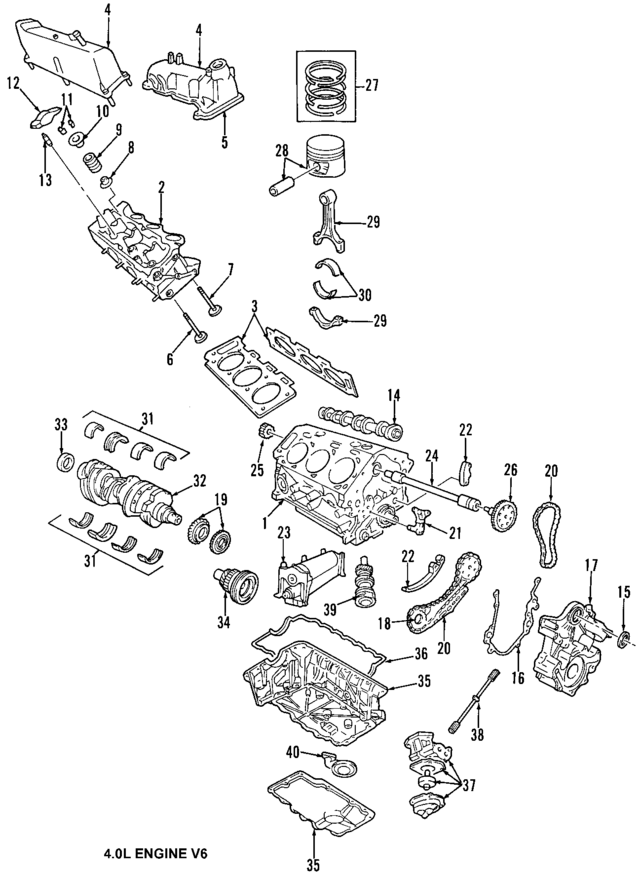 XW7Z6D309EA - Engine: Bearing Set for Ford Image