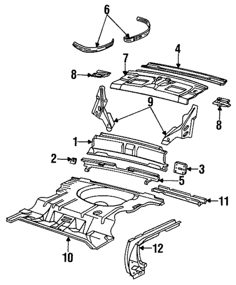 Rear Body for 1993 Buick Regal #1