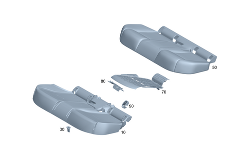 Rear Cushion for 2025 Mercedes-Benz C63 AMG S E Performance #0