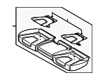 FT4Z5863840F - Body: Seat Cushion Pad for Ford: Edge Image