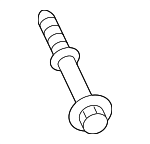 90109A0013 - Exhaust: Intermediate Pipe Bolt for Scion: iQ, tC, xB, xD | Toyota: Camry, Celica, Corolla, Matrix, Prius, Prius Plug-In, Prius V, RAV4, Venza, Yaris Image