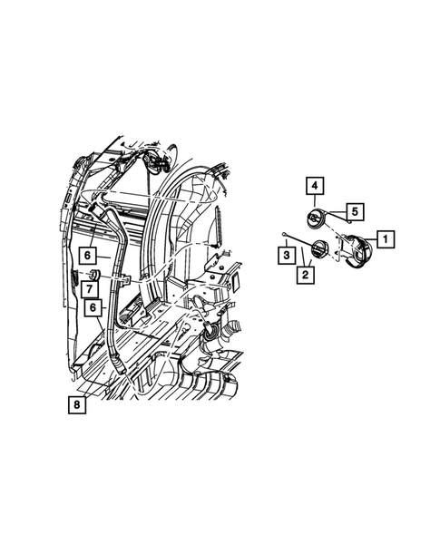 Fuel Tank Filler Tube for 2008 Dodge Grand Caravan #0