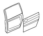 770034D010 - Body: Door Shell for Kia: Sedona Image