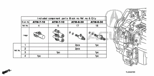 AT Solenoid Valve Set for 2012 Acura TSX #0