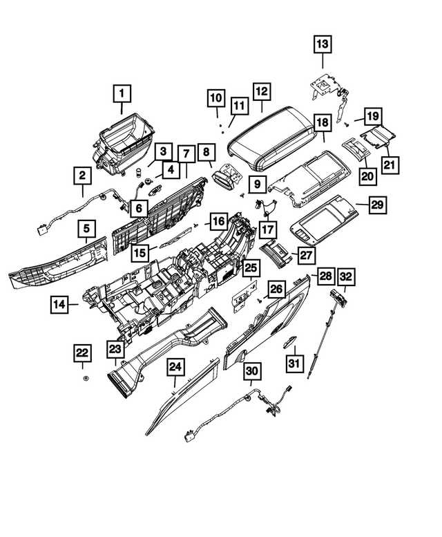 68467458AD - Interior Trim: Console Wiring for Mopar Image image