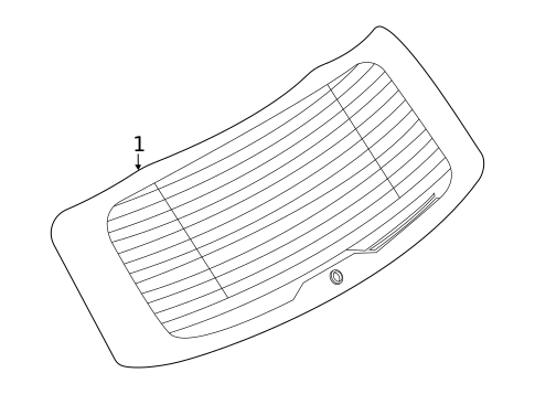 Glass - Lift Gate for 2023 Ford Escape #0