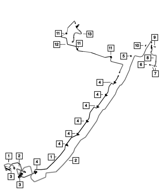 68282399AB - Brakes: Brake Tube for Mopar Image image