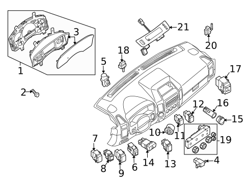 Instruments & Gauges for 2012 Nissan TITAN #0