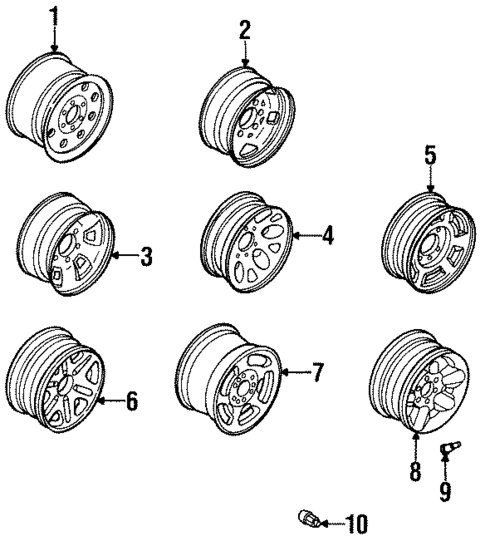 Wheels for 1991 Isuzu Rodeo #0
