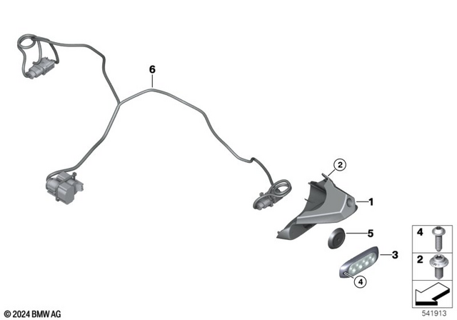 11611540853 - Lights: Screw - M4X10 mk for BMW-Motorrad Image image