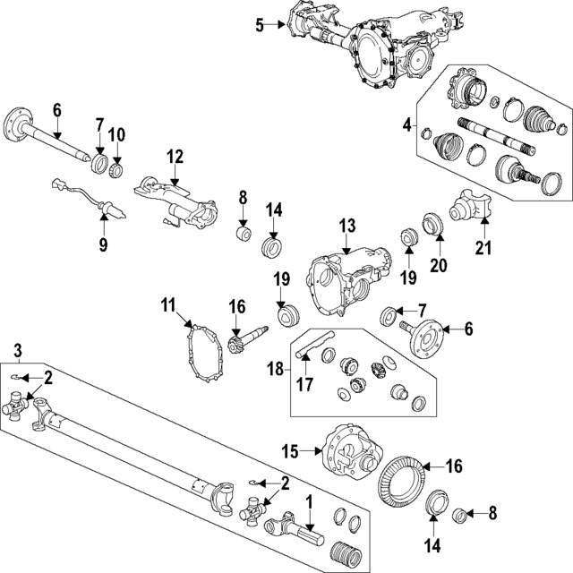 9411785 - Front Drive Axle: Front Drive Axle Bearing for GM Image