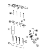 6511832AA - Fuel and Accelerator Pedal: 6 Lobe External Head Bolt for Mopar Image
