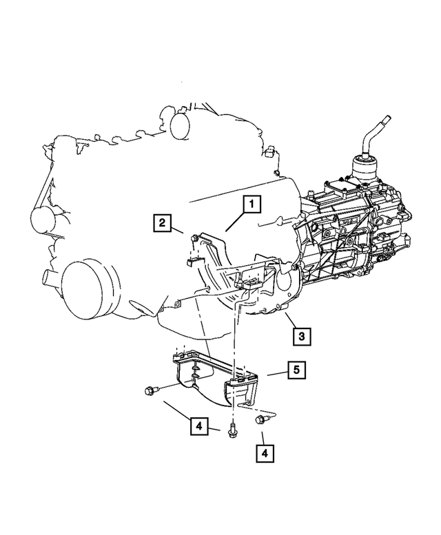 6506860AA - Getrag Manual Transmission 6 Speed: Hex Head Screw And Washer for Mopar Image