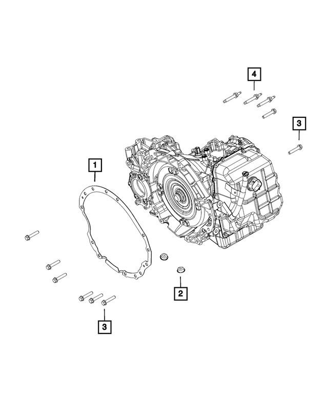 6509977AA - 62TE; 6-Speed; Automatic Transaxle: Double Ended Stud for Mopar Image