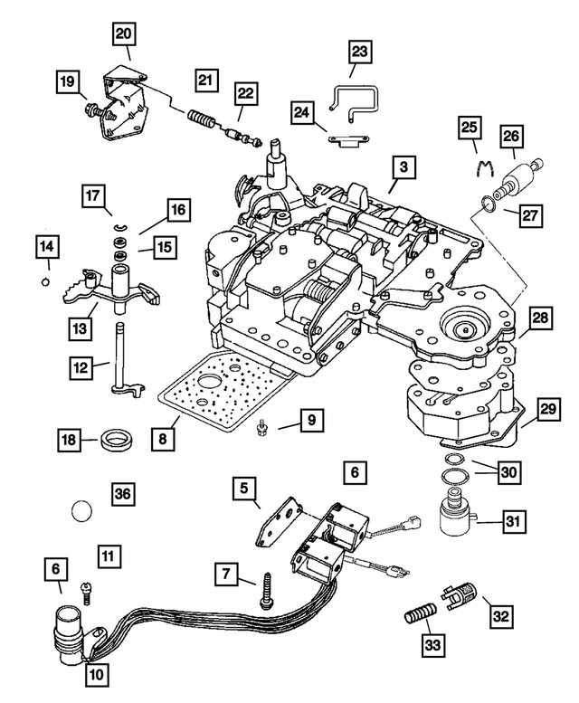 R2119633AB - Automatic Transmission 4 Speed: Transfer Plate Body for Mopar Image