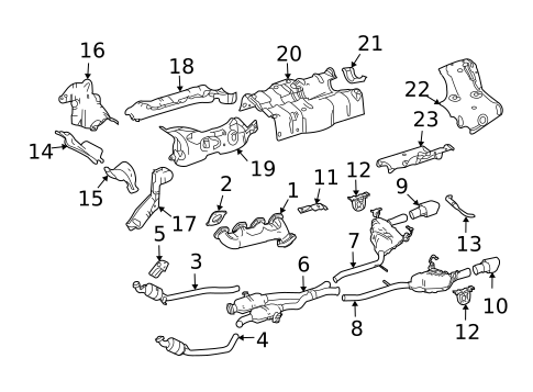 Catalytic Converter for 2006 Mercedes-Benz R500 #0