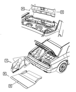 4662032AA - Interior Trim: Luggage Compartment Carpet, Right for Mopar Image
