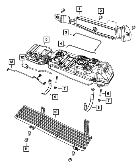 Fuel Tank for 2011 Ram Dakota #0