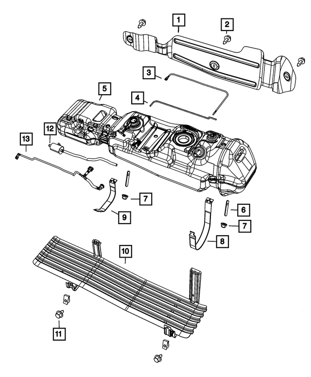 52013196AA - Fuel: Fuel Vapor Recirculation Tube for Mopar Image