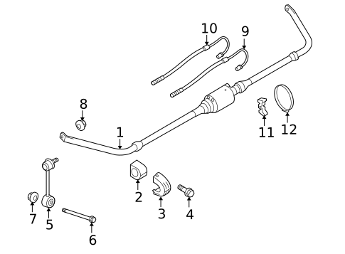 Stabilizer Bar & Components for 2016 Porsche Panamera #2