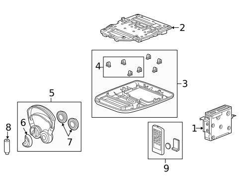 Entertainment System Components for 2012 Honda CR-V #0