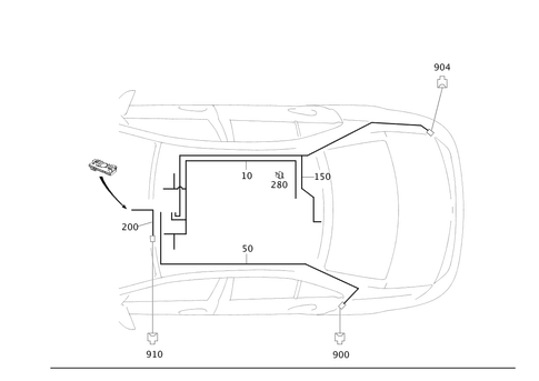 Wiring Harness for Roof for 2013 Mercedes-Benz C 250 #0
