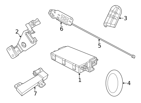Keyless Entry Components for 2017 Dodge Journey #0