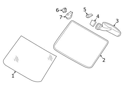 Glass - Windshield for 2018 Mercedes-Benz Sprinter 3500 #0