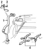 12457374 - Electrical: Belt &amp; Retractor for Buick: LeSabre Image