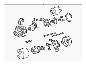 3610025020RU - : Starter for Kia: Forte, Forte Koup, Optima, Rondo Image