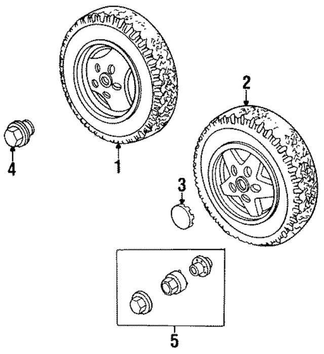 NRC7415 - Suspension: Wheel Lug Nut for Land-Rover Image