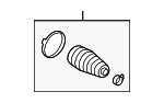4553509500 - Steering: Boot for Lexus: ES250, ES300h, ES350 Image