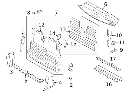 Air Deflector for 2018 Ford Edge #0