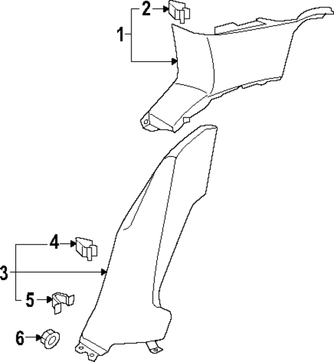 Interior Trim - Quarter Panels for 2024 Volkswagen Golf R #0