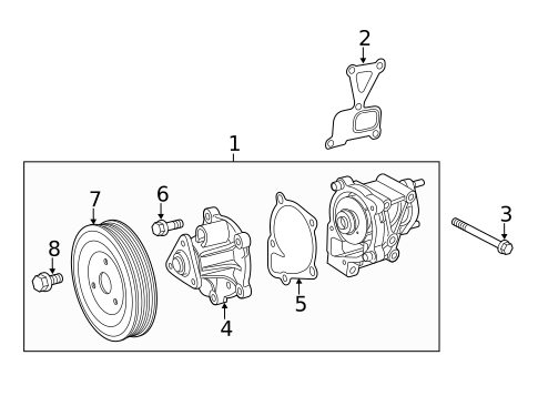 Water Pump for 2015 Jeep Cherokee #0
