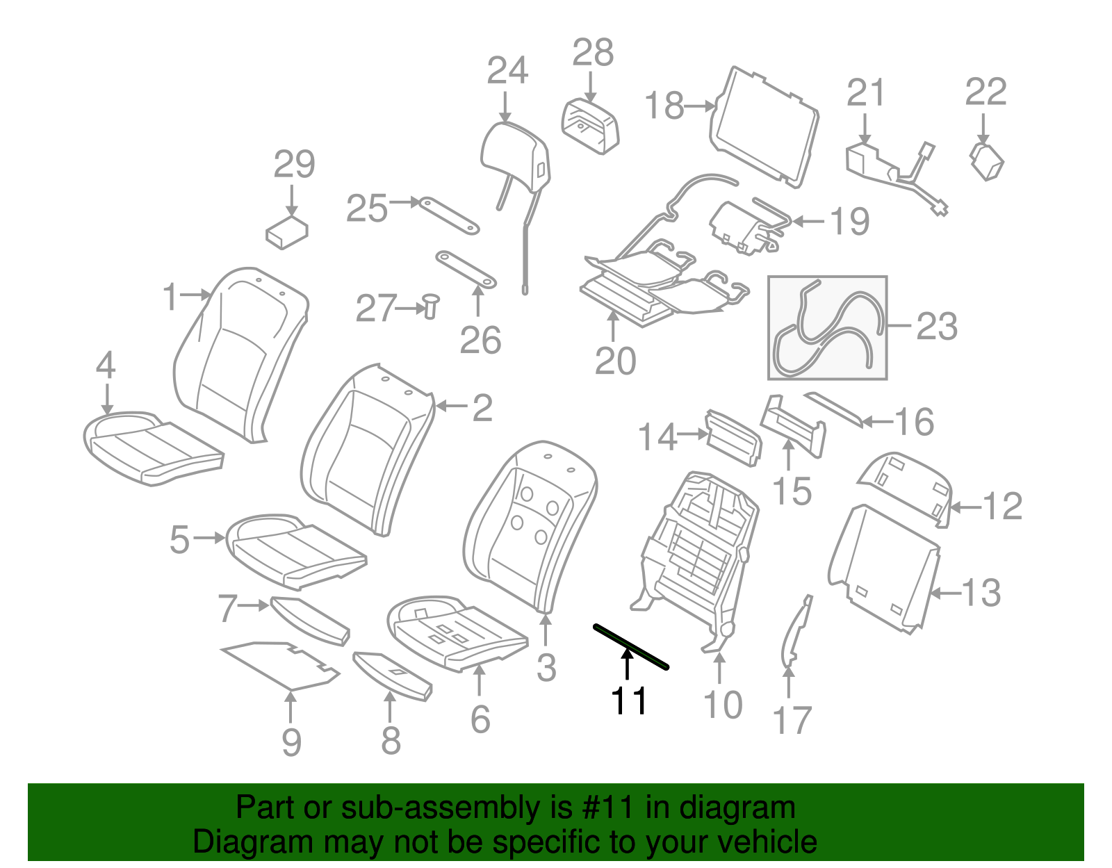 Seat Back Frame Shaft - BMW (52-10-7-068-051)