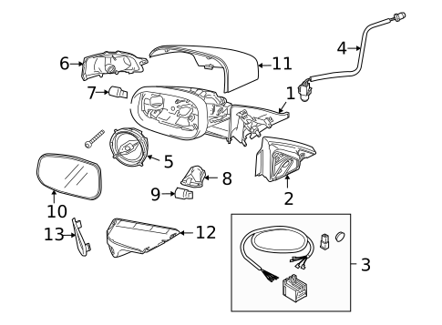 Mirrors for 2010 Volvo C30 #0
