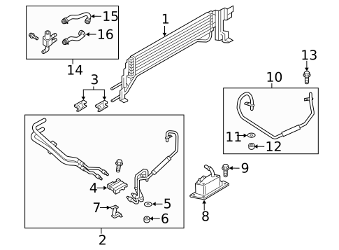 Hoses & Pipes for 2014 Ford Escape #1