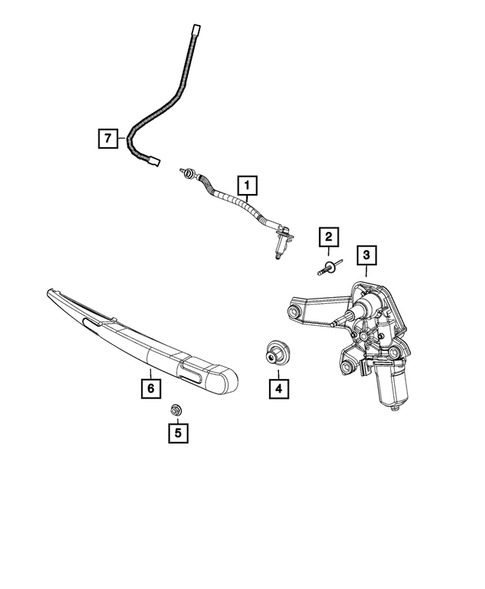 Wiper and Washer System for 2015 Jeep Renegade #2
