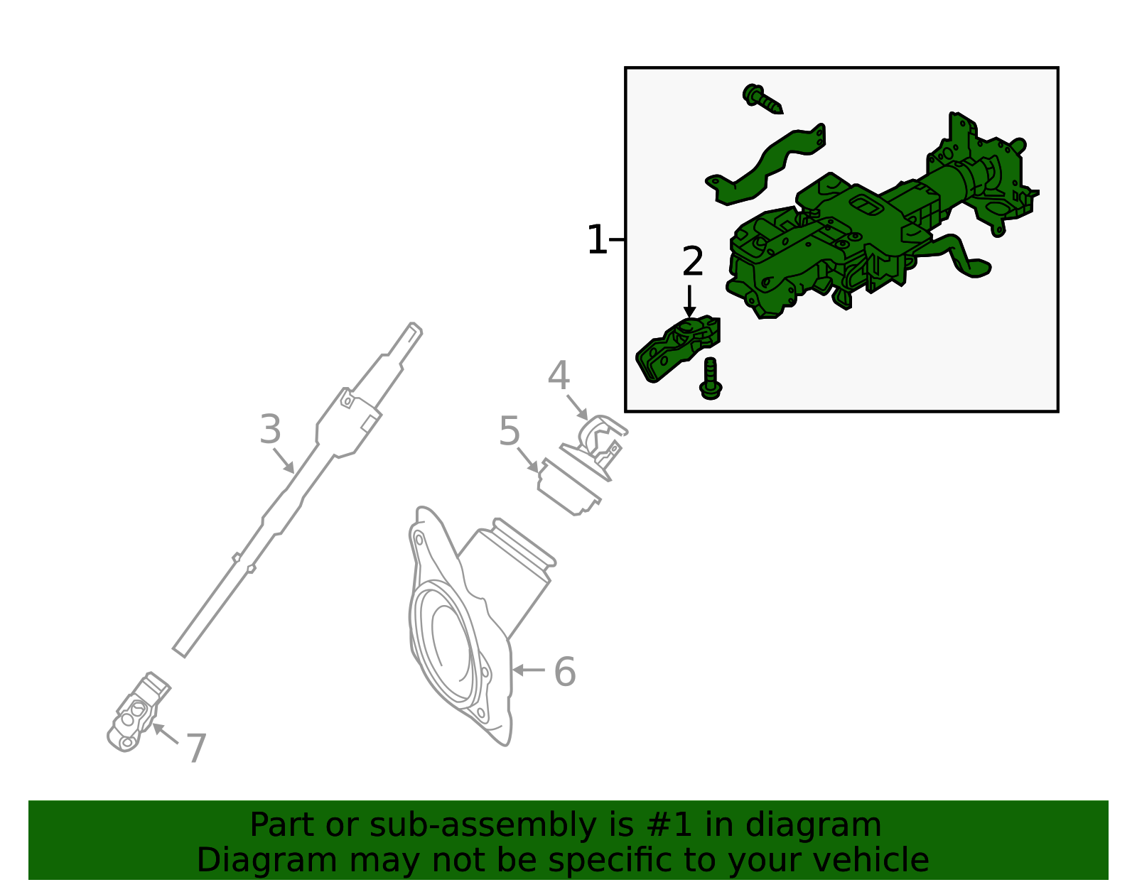 2014-2017 INFINITI Q50 Column Assembly 488105CF1A | Infiniti of San Jose
