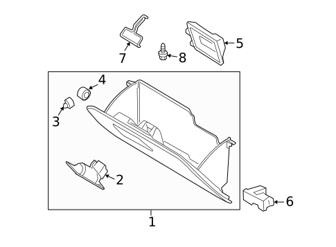 Glove Box for 1999 Ford Ranger #0